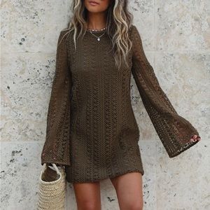 Vici Crochet Mini Dress